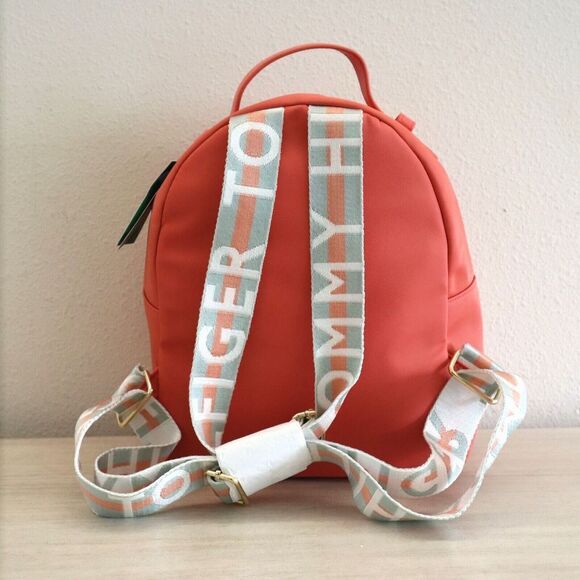 Tommy Hilfiger 69J51581 660 Women's Medium Phonix Pink Emily Nylon Backpack - Picture 3 of 11